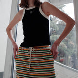 レインボーテリースカート / RAINBOW TERRY SKIRT_GREEN