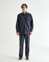UNISEX DENIM SHIRT JACKET & PANTS SET M - INDIGO BLUE (6636434882678)