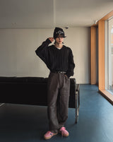 オフィシャルツイストVネックニット (7 color)