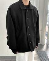 ステンカラーウールハーフコート/Balmacan Wool Half Coat