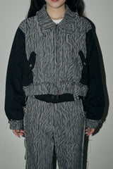 ジャカードデニムパンツ / jacquard denim jp - black