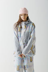 ロイヤルフリースフードジャケット / BSR2223FWJK104 ROYAL FLEECE HOODED JACKET BEAR RABBIT PASTEL CHECK