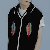 エスニックカラーニットカーディガン / ETHNIC COLLAR KNIT CARDIGAN_BLACK