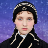 ドルフィンロゴラインビーニー / Dolphin logo line beanie