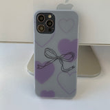 Purple Small Ribbon - Love Ribbon Phone Case_matt
