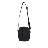 NEW SYMBOL RIVET QUILTING MINI CROSS BAG  BLACK