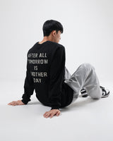 バックレタリングオーバ－Tシャツ