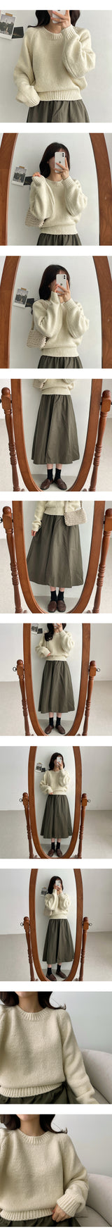 バンディングフレアスカート / banding flare skirt