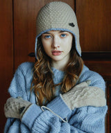 Earflap knit beanie (6622507827318)