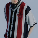 アスレチックロゴハーフカーディガン/ATHLETIC LOGO HALF CARDIGAN_NAVY