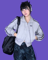 X two way scotch zip-up jumper