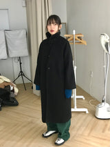 Guryane long balmaccan coat