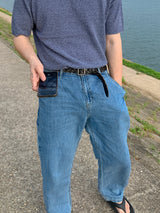 モグブックルラウンドショートスリーブニット