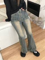 Reese boot-cut denim pants