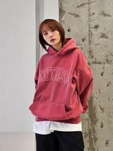 VENTIQUE Pigment Logo embroidery Hoodie 3color