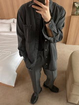 ASCLO Washing Black Denim Jacket