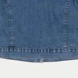 ピンタックミッドブルーデニムジャケット/WORN PINTUCK MID BLUE DENIM JACKET [6076]