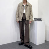 レザーピンタックジャケット/EV leather pin tuck jacket (3 colors)
