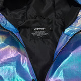 コージーフーデッドアノラックジャケット/BSR2223FWJK087 COZY HOODED ANORAK JACKET HOLOGRAM BLUE