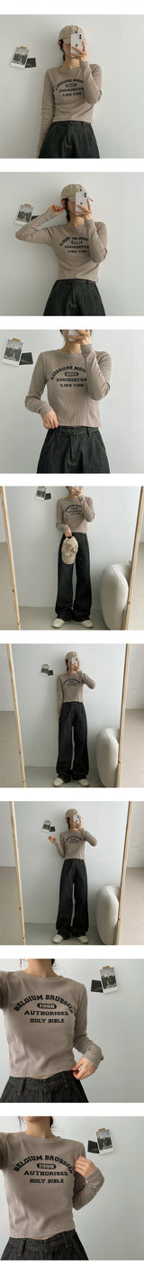 ホーリーワッフルロングスリーブTシャツ/Holly Waffle Long Sleeve Tee
