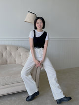 ストレートソフトパンツ / no.1753 Straight Soft Pants (2color)