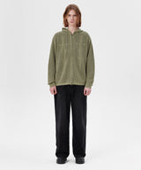 DAGGER MESH HOOD ZIP UP KNIT