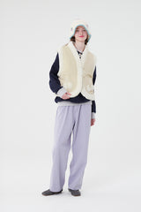 チェリーファーパディングベスト / CHERRY FUR PADDING VEST [BEIGE]