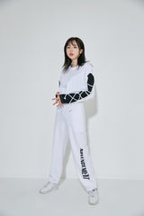 ストリングロングスリーブクロップTシャツ  /(9069) X-String Long Sleeve Crop Tee