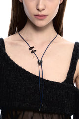 NO.483 [BLACK] ハートコードロックネックレス
