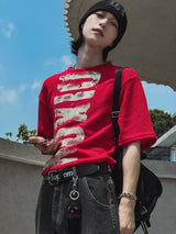 デアクションペイントハーフニット (3 color)
