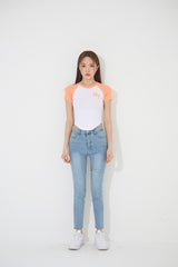 NNYラグランクロップTシャツ/TOP(9246) NNY Nagran Crop Tee