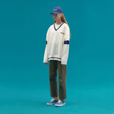 WAPPEN V NECK KNIT SWEATER_WHITE (6610781208694)
