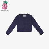 ツイストニッティングVネック/TWIST KNITTING V-N