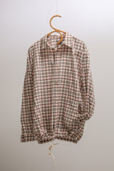 タータンチェックポケットシャツジャケット / TARTAN POCKET SHIRKET(SHIRTS JACKET)-LINEN PINK