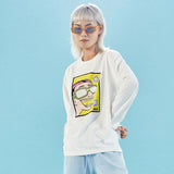 ぺーストプリント長袖Tシャツ / PACED (4498236440694)