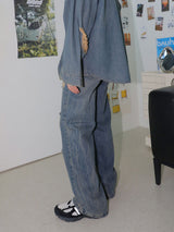3 TAP Smoke Wrinkle Wash Denim Pants (2color)