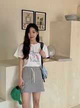 ベアプリント半袖Tシャツ (3color)