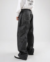 ダブルフェイスドボタンデニムパンツ/double faced button denim