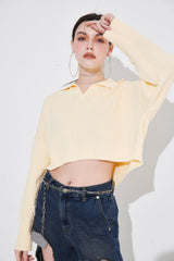 オーガニックコットンカラーニット/ORGANIC COTTN COLLAR KNIT