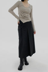 グリースプリーツスカート / Gleise pleated skirt (3color)