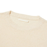 COLLECTION HALF SLEEVE CROP KNIT [IVORY]