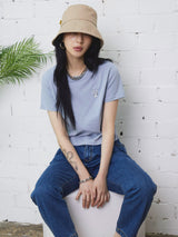 ムーンバニークロップTシャツ/MOON BUNNY CROP T-SHIRT PALE BLUE (6586881966198)