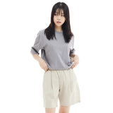ワンタックワイドフィットショートパンツ/ONE TUCK WIDE FIT SHORT PANTS-OATMEAL