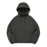 チェリーフーディーウオウブンアノラック／CHERRY HOODIE WOVEN ANORAK [GRAY CHARCOAL]