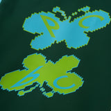 ソーシャルバタフライラグランT / Social Butterfly Raglan Tee - Dark Green / Atlantic Blue
