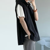 Hood long vest