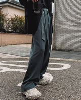 ベルテッドロクワイドスラックス (4 color)