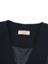 ラインノーカラージャケット / Line No-collar Jacket (2colors)