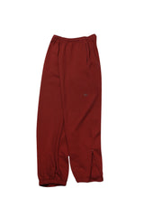 WIDE ZIP SWEATPANTS_DARK RED