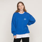 [UNISEX] Small Cloud Drawing Smile Sweatshirt
